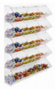 VETRINA 18 BUCHE 90X45X25